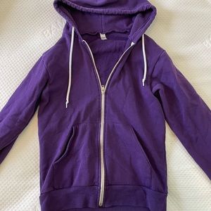 American Apparel purple hoodie